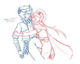 swocket drawn for valentines.